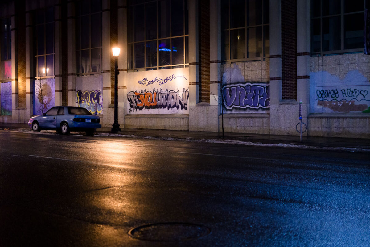 Uptown Minneapolis: “Revolution” Graffiti and George Floyd Memorial