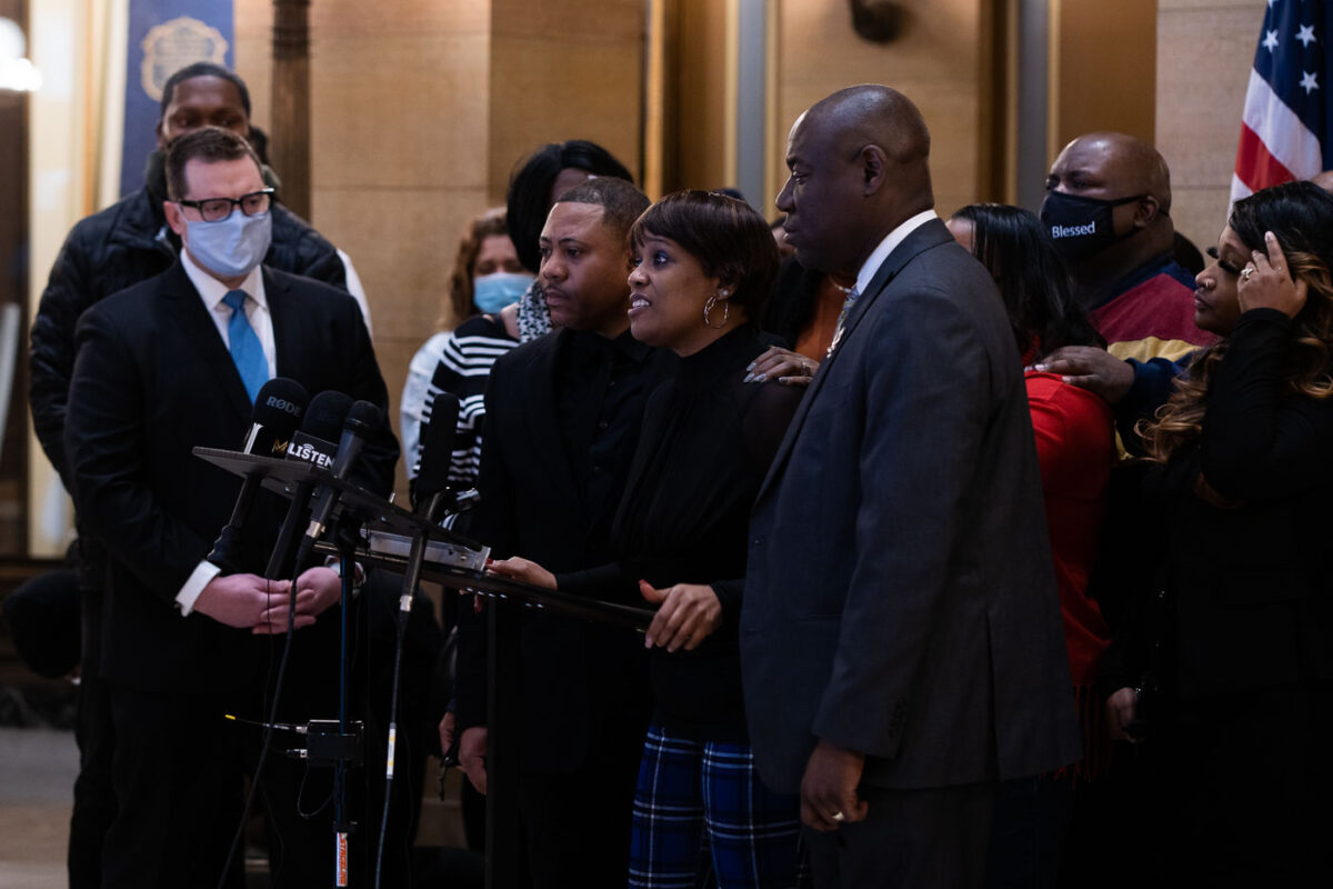 Karen Wells Speaks at Minnesota State Capitol Press Conference