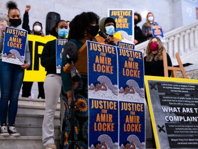 "Justice for Amir Locke" Rally at Minneapolis City Hall