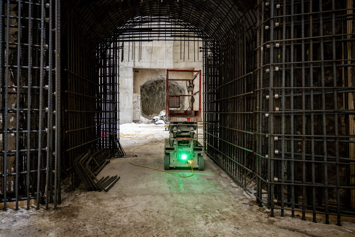 Rebar-Formed Tunnel Section, I-35W Stormwater Storage Facility, Minneapolis