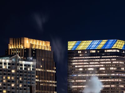 Target HQ Minneapolis Lights in Support of Ukraine