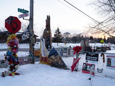 Daunte Wright Memorial at 63rd Ave and Dante Dr, Brooklyn Center