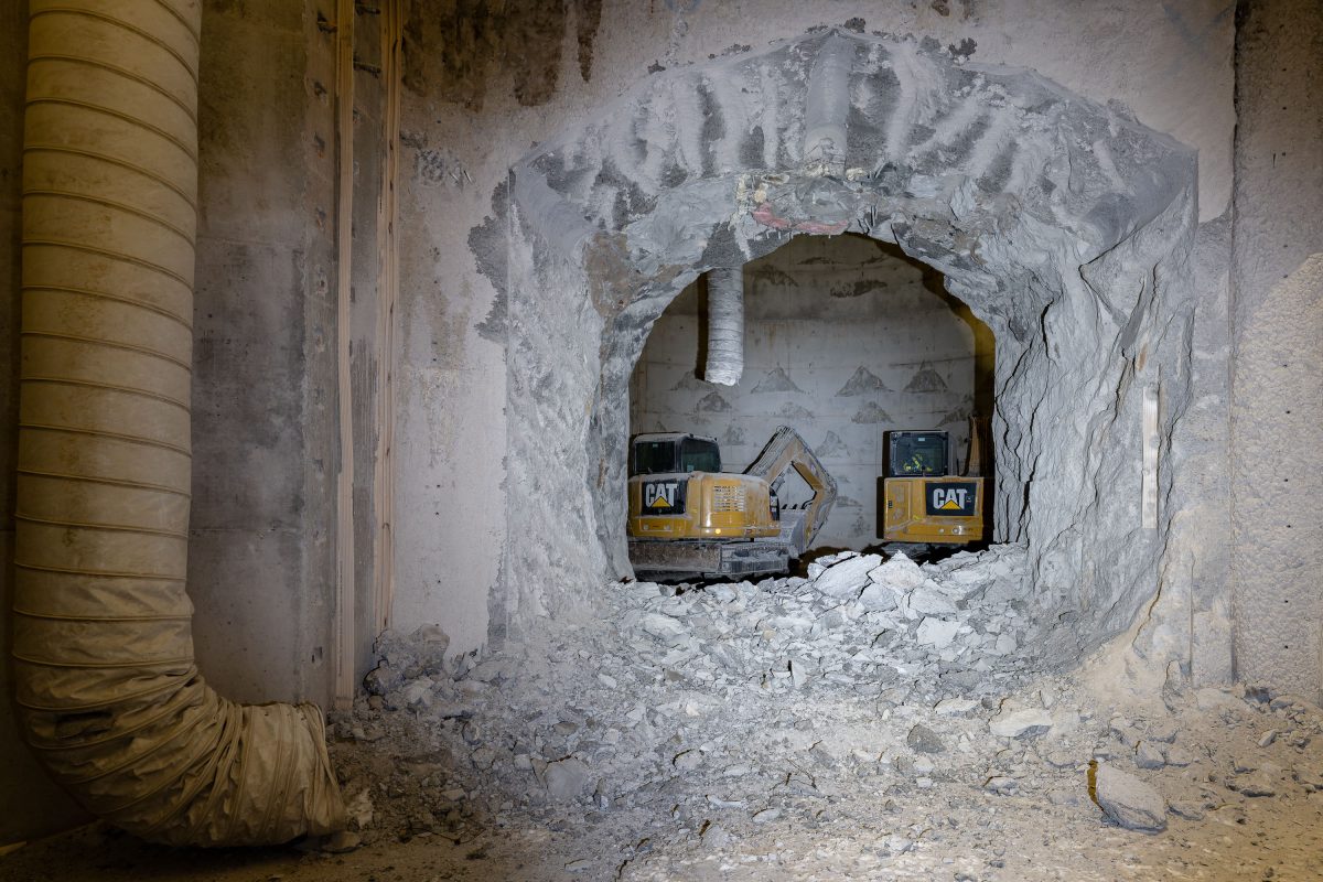 Tunnel Excavation, I-35W Stormwater Storage Facility, Minneapolis