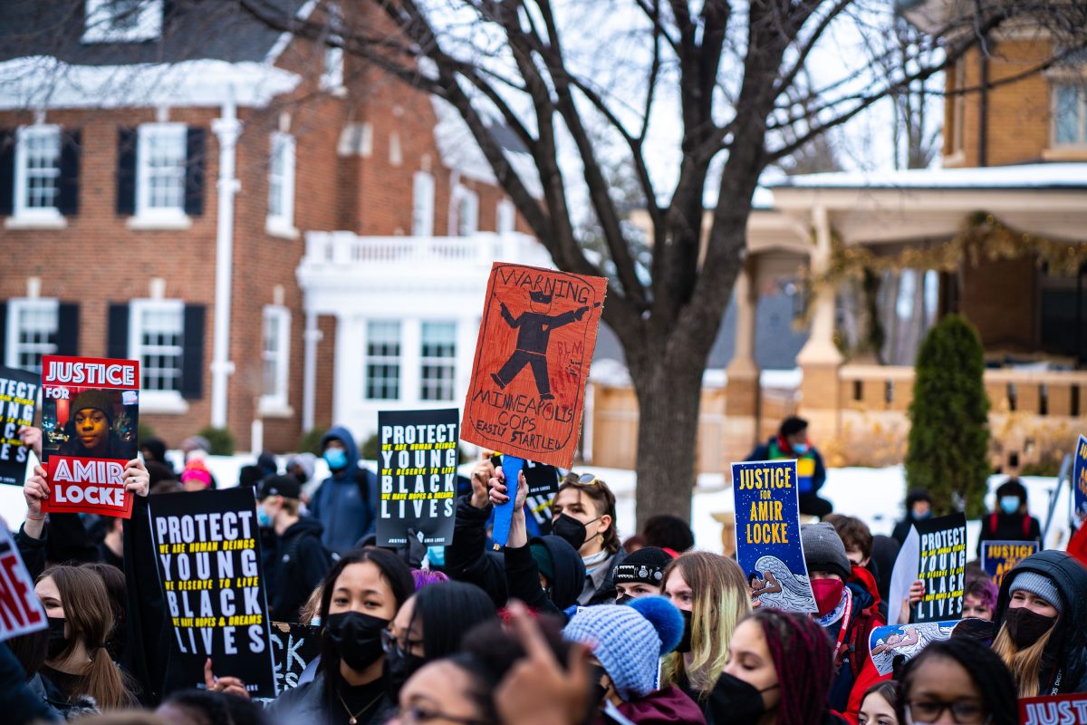 Warning Minneapolis Cops Easily Startled Sign at Protest