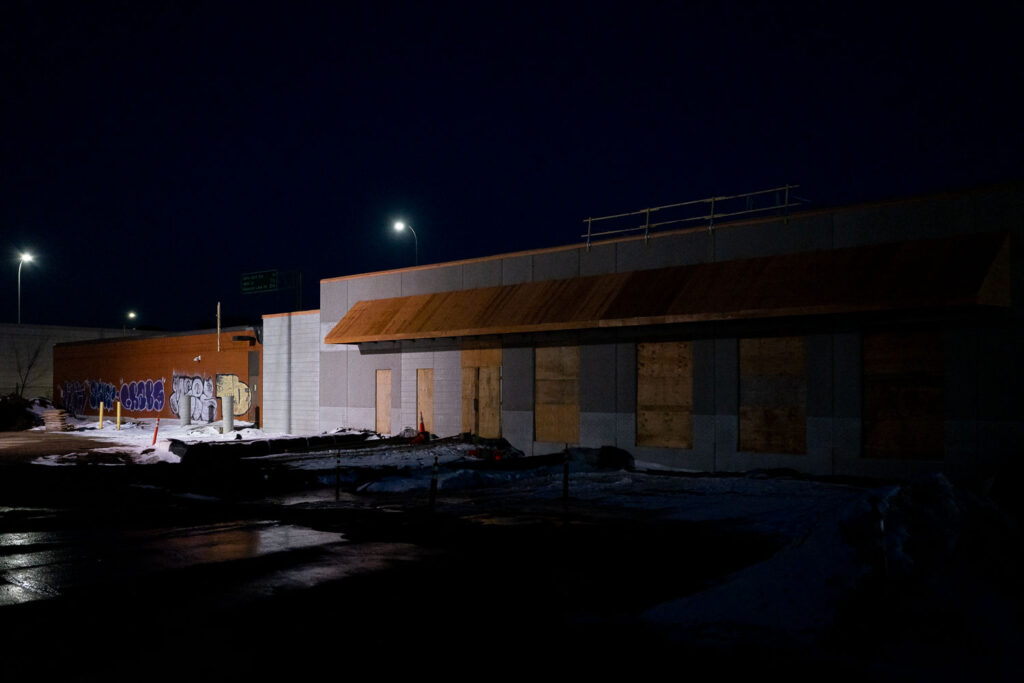 Construction of the new Lake Street Post Office in Minneapolis. This is the rebuilding of the former post office that was burned down on May 29th, 2020.