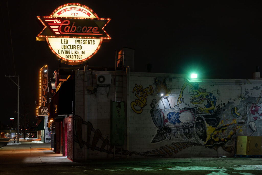 The Cabooze bar and music hall in South Minneapolis.