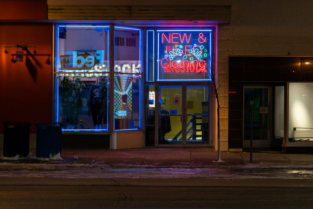 Ragstock on Lake Street in Uptown Minneapolis.