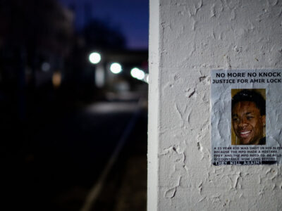 Amir Locke Justice Flyer on Midtown Greenway, Minneapolis