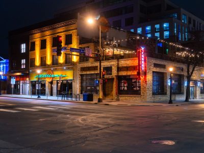 Cowboy Slim's and Williams Uptown, Hennepin & Lagoon, Minneapolis Night