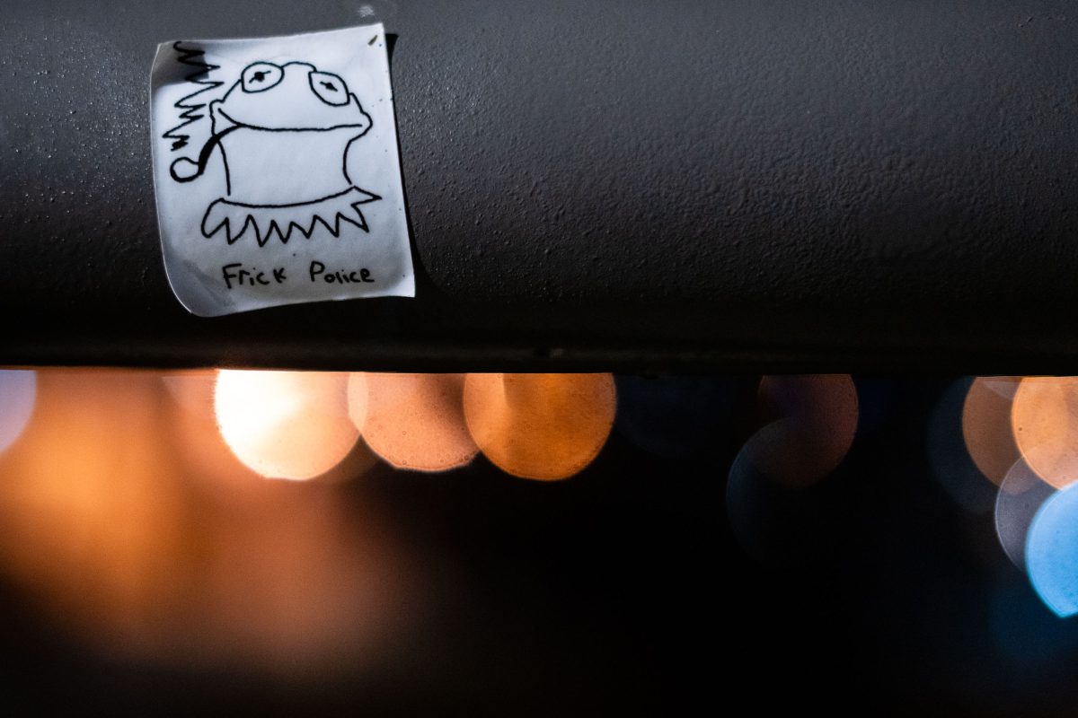 Frick Police Sticker in Minneapolis
