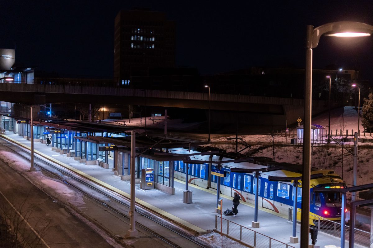 West Bank LRT Station in Minneapolis
