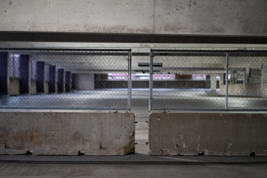 Seven Points Parking Ramp Barricades After Protests