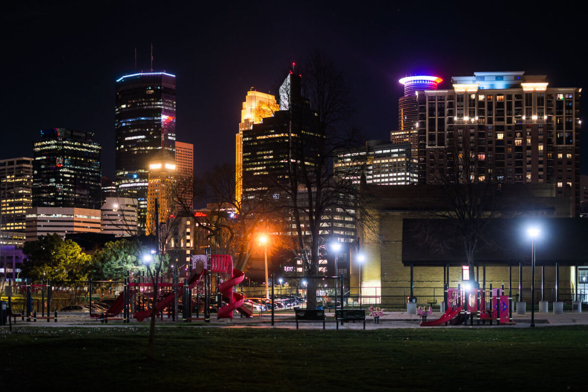 Franklin Steele Square park in Minneapolis