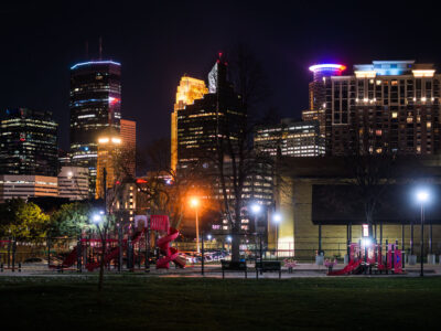 Franklin Steele Square park in Minneapolis