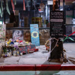 A memorial for Imez Wright who was fatally shot on March 6, 2021.