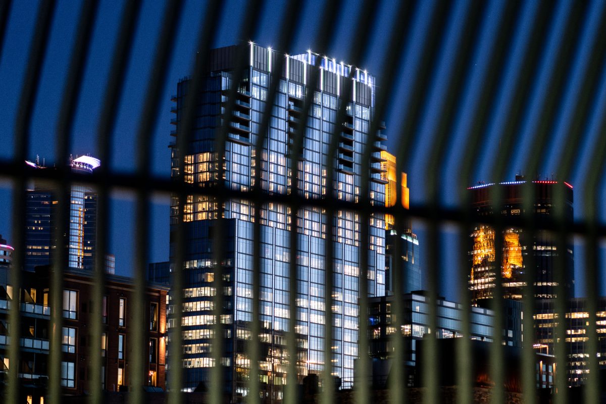 RBC Gateway Behind A Fence in Minneapolis