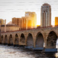 The Stone Arch Bridge in downtown Minneapolis.