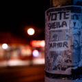 A "Vote Sheila" mayor flyer hanging in South Minneapolis.