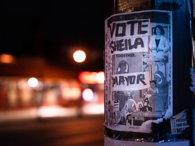 Vote Sheila Nezhad for Mayor Campaign Poster, South Minneapolis