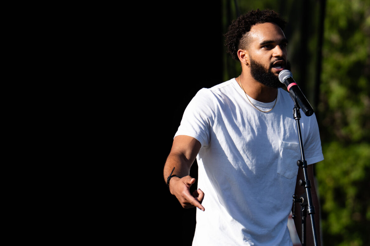 Brandyn Tulloch at Rise and Remember, George Floyd Square