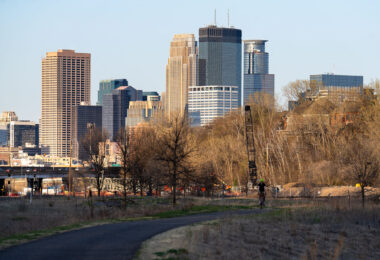 The Cedar Lake Trail in Minneapolis.
