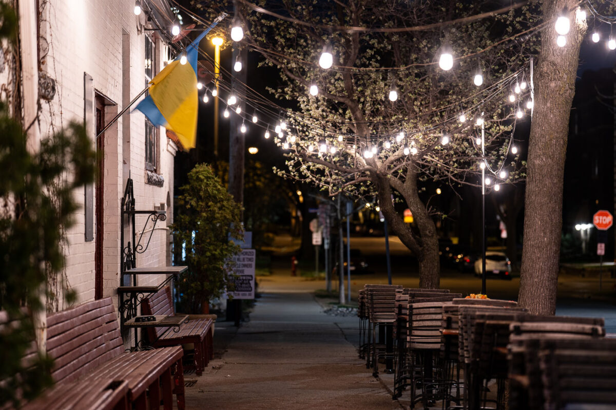 Chairs outside Uptown Minneapolis Restaurant