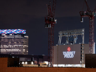 Target Field and Construction Cranes, Minneapolis, May 2022