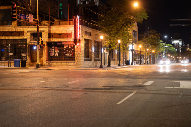 Corner of Hennepin and Lagoon, Uptown Minneapolis 1 Hennepin and Lagoon in Uptown Minneapolis.