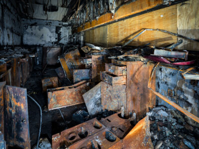US Bank Minneapolis interior after May 2020 unrest