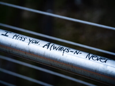 Graffiti on Martin Olav Sabo Bridge, Minneapolis