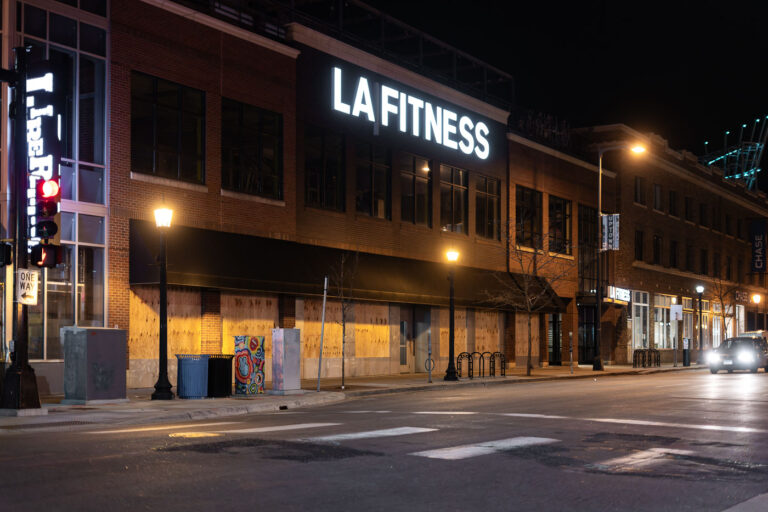LA Fitness on Lake Street in Uptown Minneapolis 4 LA Fitness at a boarded up Seven Points Mall on Lake Street in Uptown Minneapolis.