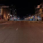 Lake Street and Hennepin Avenue in Uptown Minneapolis in May 2022