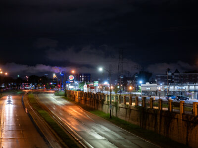 Hiawatha Avenue at Night, South Minneapolis