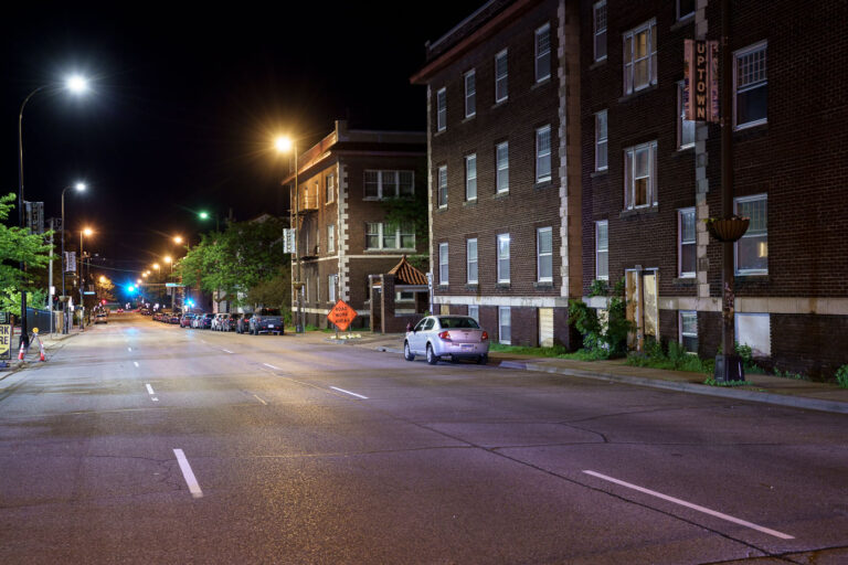 Looking down Lagoon Avenue in Uptown Minneapolis May 2022 4 Lagoon Avenue in Uptown Minneapolis.
