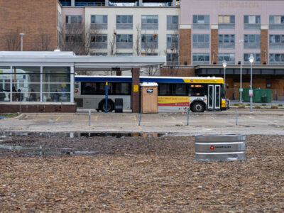 Metro Transit Bus at Chicago Lake Transit Center, Minneapolis