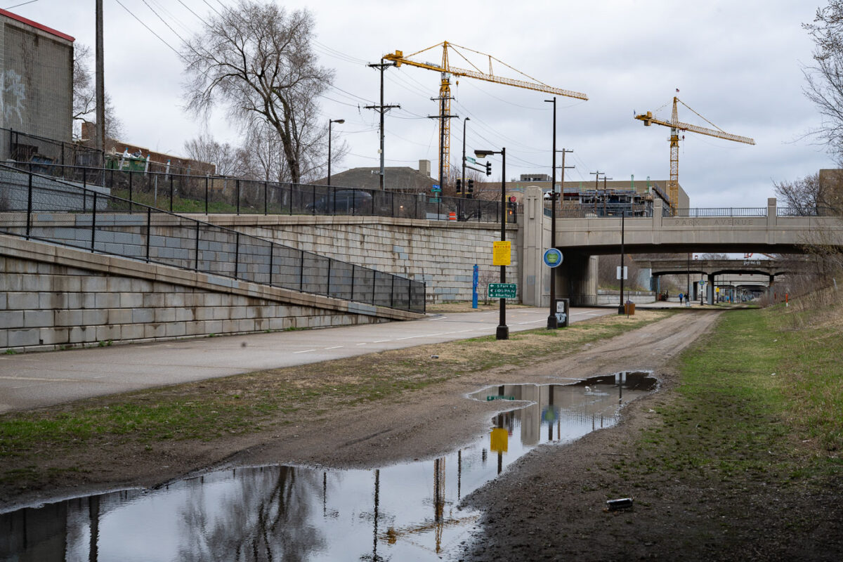 Midtown Greenway Construction at Park Avenue, Minneapolis