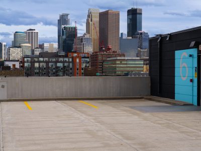 Minneapolis Skyline from North Loop Parking Garage, May 2022