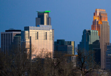 Skyscrapers in downtown Minneapolis.