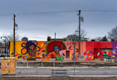 A mural on Chicago Avenue in Minneapolis.
