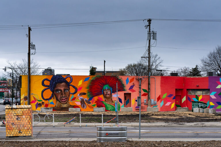 Chicago Ave mural in Minneapolis 4 A mural on Chicago Avenue in Minneapolis.