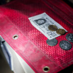 Training money left behind in the basement of the riot destroyed former US Bank building on Lake Street.
