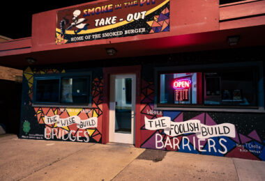 Smoke In The Pit Restaurant on Chicago Avenue in George Floyd Square.