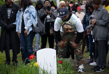 Terrence Floyd, George Floyd’s Brother, at Say Their Names Cemetery during an Angelversary Candlelight Vigil.