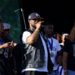 Terrence Floyd, the brother of George Floyd, speaks to the crowd at the Rise & Remember at George Floyd Square.