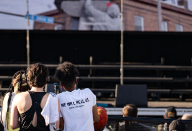 A short trailer for the documentary “The People’s Way” being shown during the "Rise and Remember" festival at George Floyd Square.