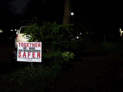 South Minneapolis Yard Sign: Together We Make Our Neighborhood Safer