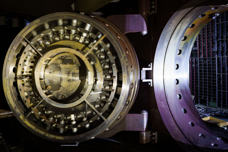 Vault at a riot destroyed bank in Minneapolis 1 A vault in the riot destroyed US Bank on Lake Street.