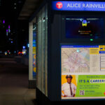 "Buses are currently not in service" at Alice Rainville Place in Minneapolis.
