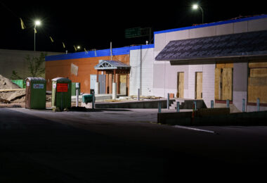 The Lake Street Station USPS post office being rebuilt. The post office was destroyed by fire during riots that followed the May 25th, 2020 murder of George Floyd by the Minneapolis Police.