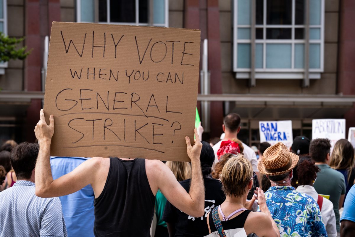 General Strike Protest Sign, Downtown Minneapolis